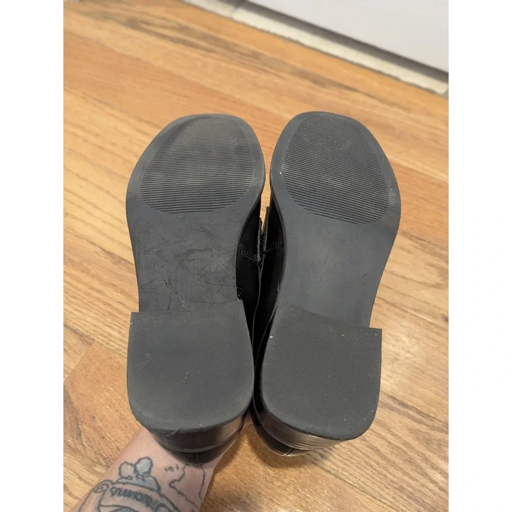 Quiet Luxury Steve Madden Annabeth Leather Tassel Loafers Black 8.5M